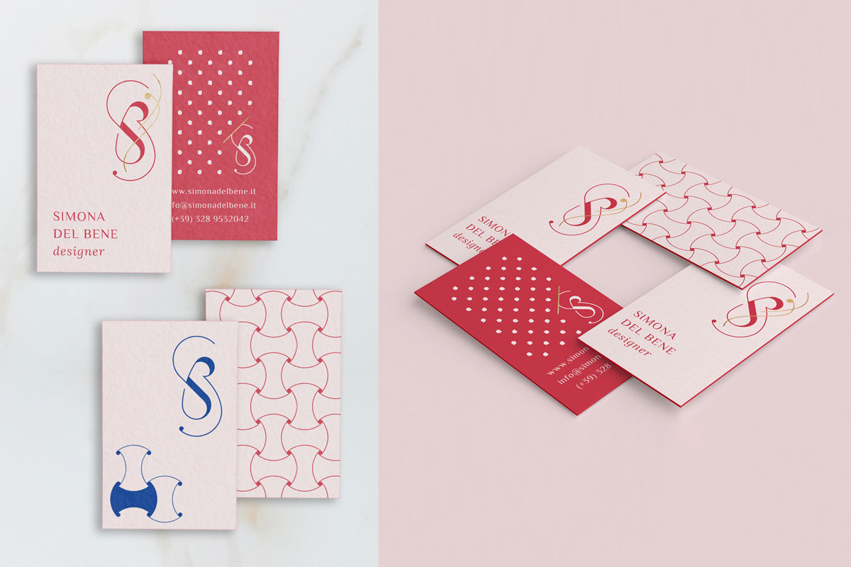 bigliettini da visita fronte retro con nobilitazioni letterpress e gold hot foil